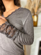 Sous Pull Gris Anthracite