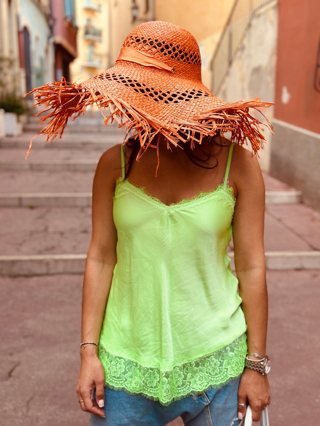 Chapeau orange SOLEIL