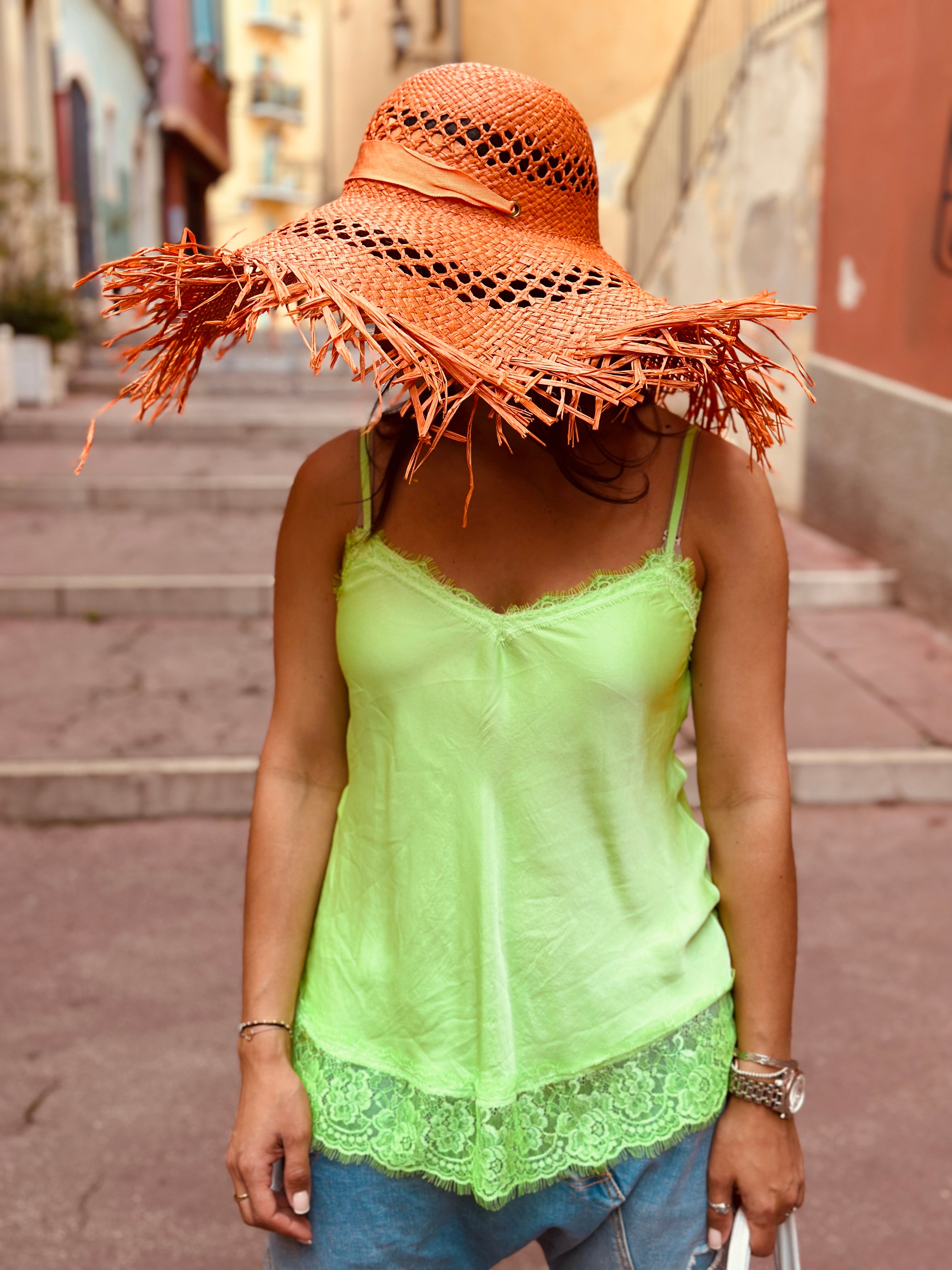 Chapeau orange SOLEIL