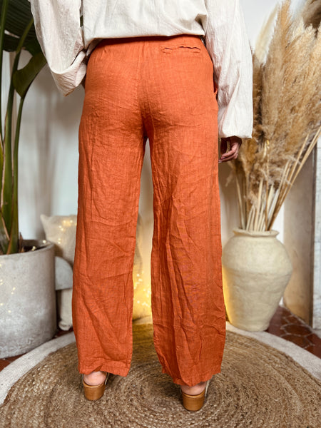 Pantalon brique LIN
